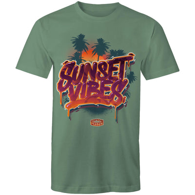 SUNSET VIBES - Mens T-Shirt - FRONT PRINT