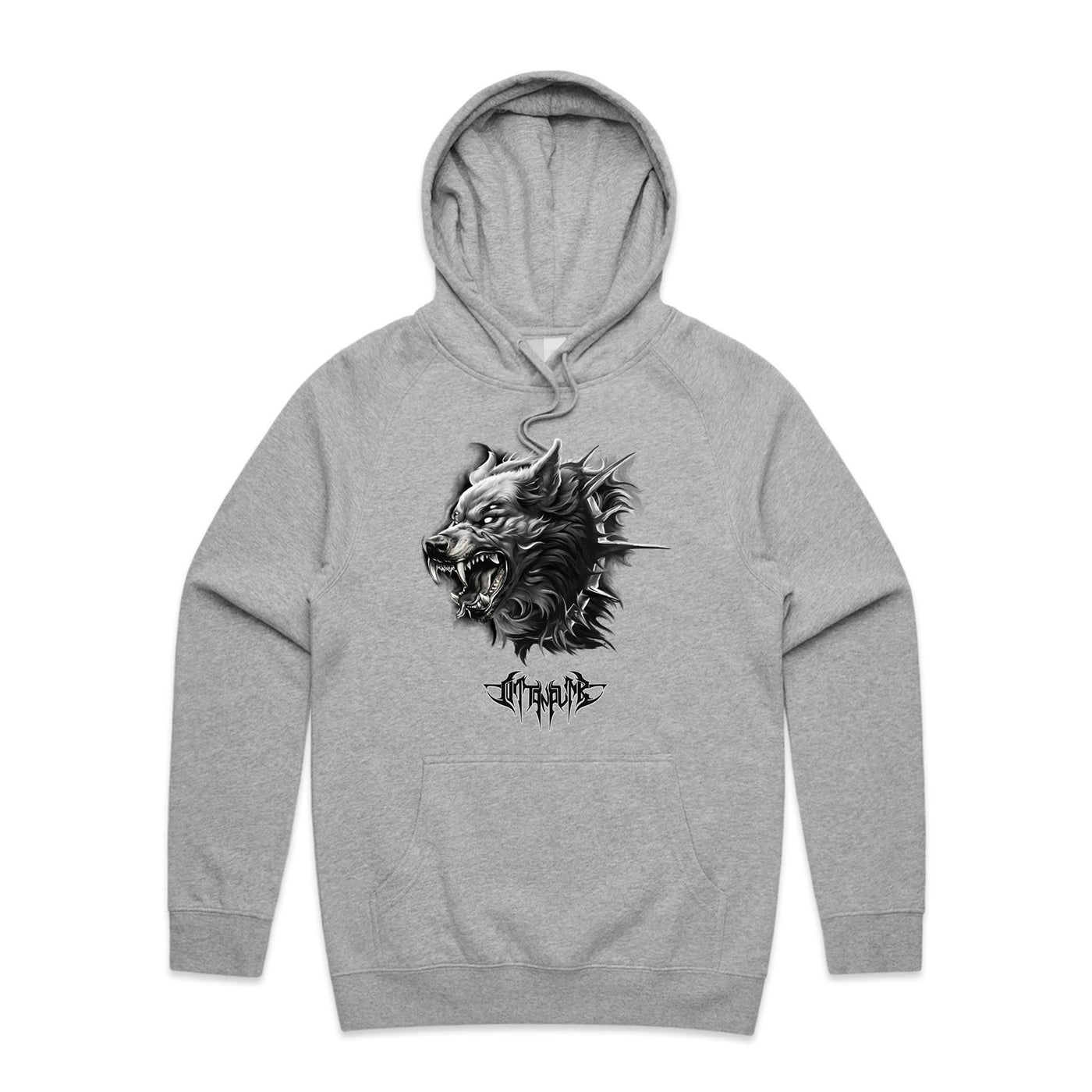 WEREWOLF - Mens Pocket Hoodie - FRONT PRINT