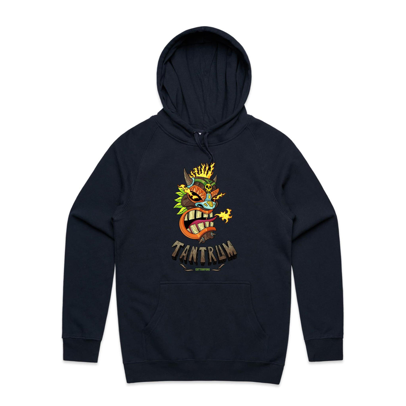 TANTRUM - Mens Pocket Hoodie - FRONT PRINT