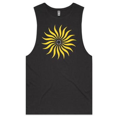 FOLLOW THE SUN II - Mens Sleeveless T-Shirt - FRONT PRINT