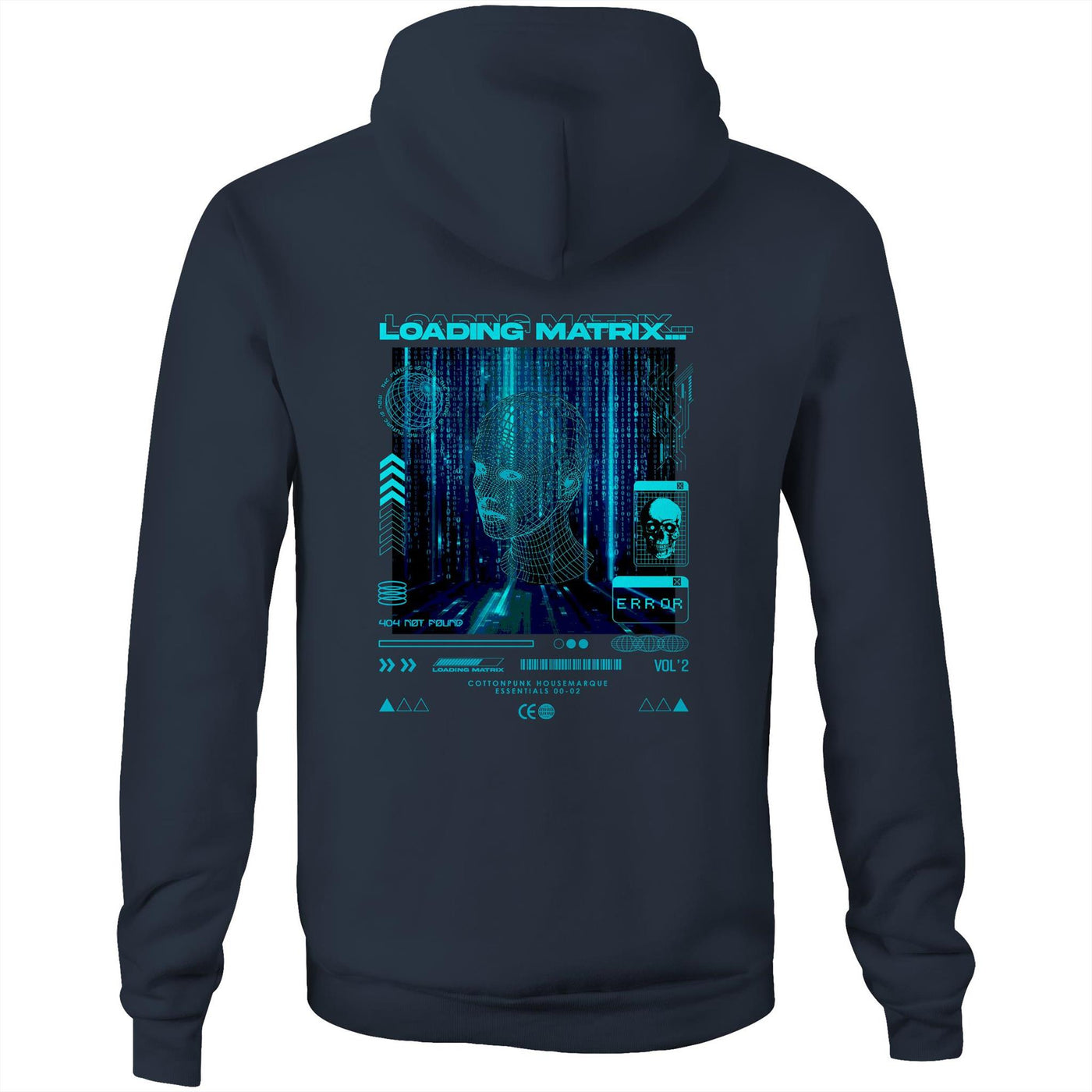 LOADING MATRIX - Mens Pocket Hoodie - BACK PRINT