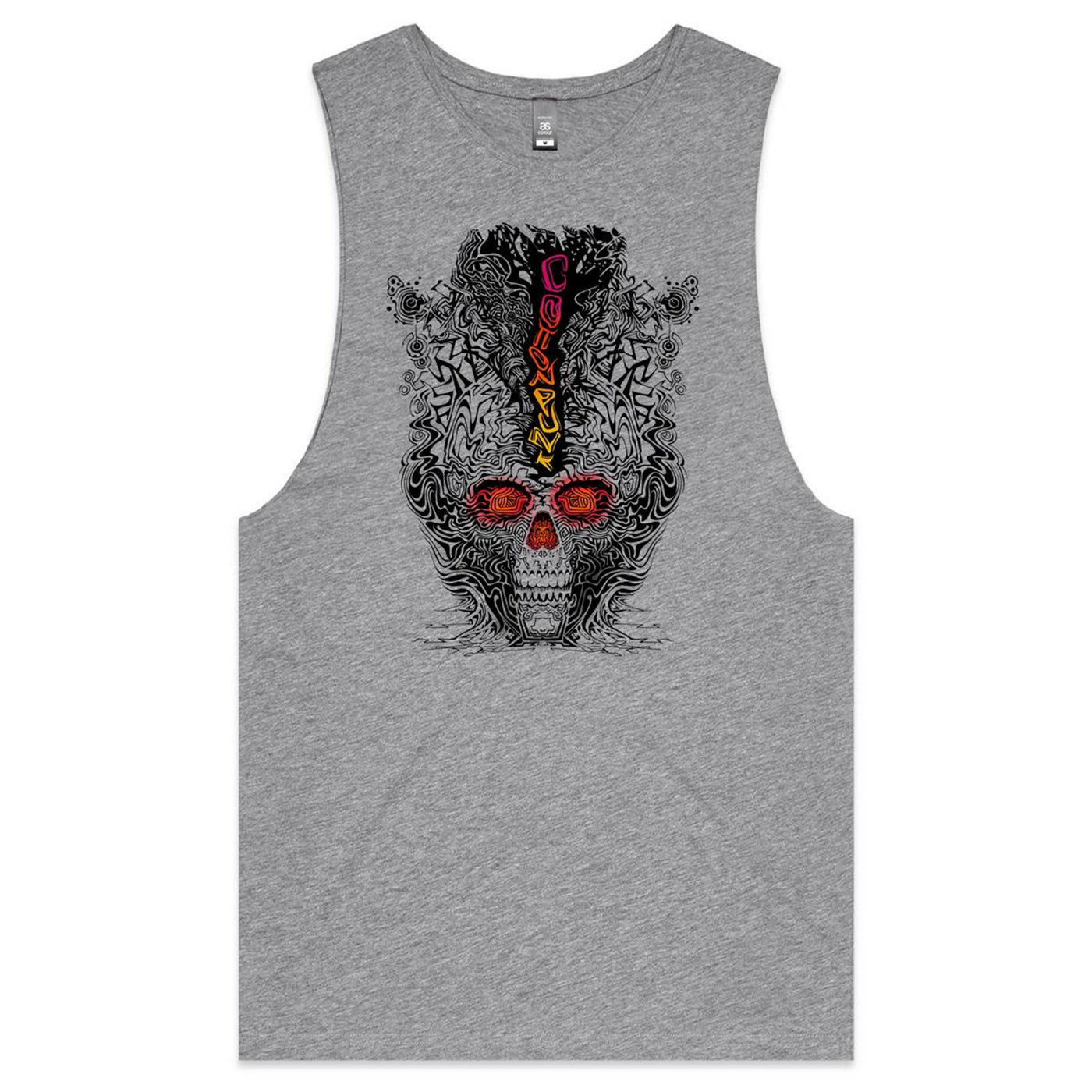 FRAGMENTED DETOX - Mens Sleeveless T-Shirt - FRONT PRINT