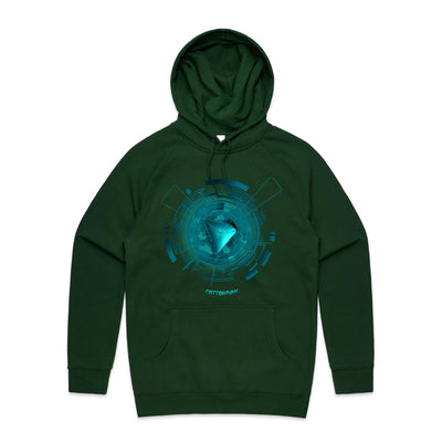 TRON III - Mens Pocket Hoodie - FRONT PRINT