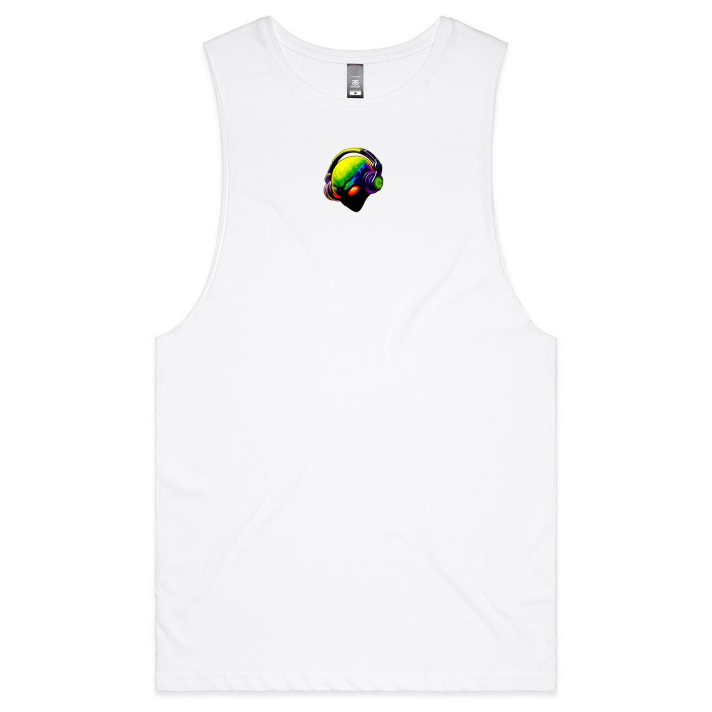 DJ WHO CARES - Mens Sleeveless T-Shirt - BACK PRINT