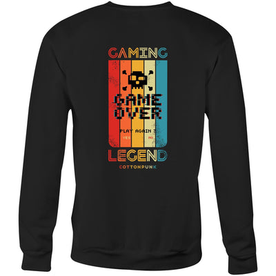 GAMING LEGEND - Mens Sweatshirt - BACK PRINT