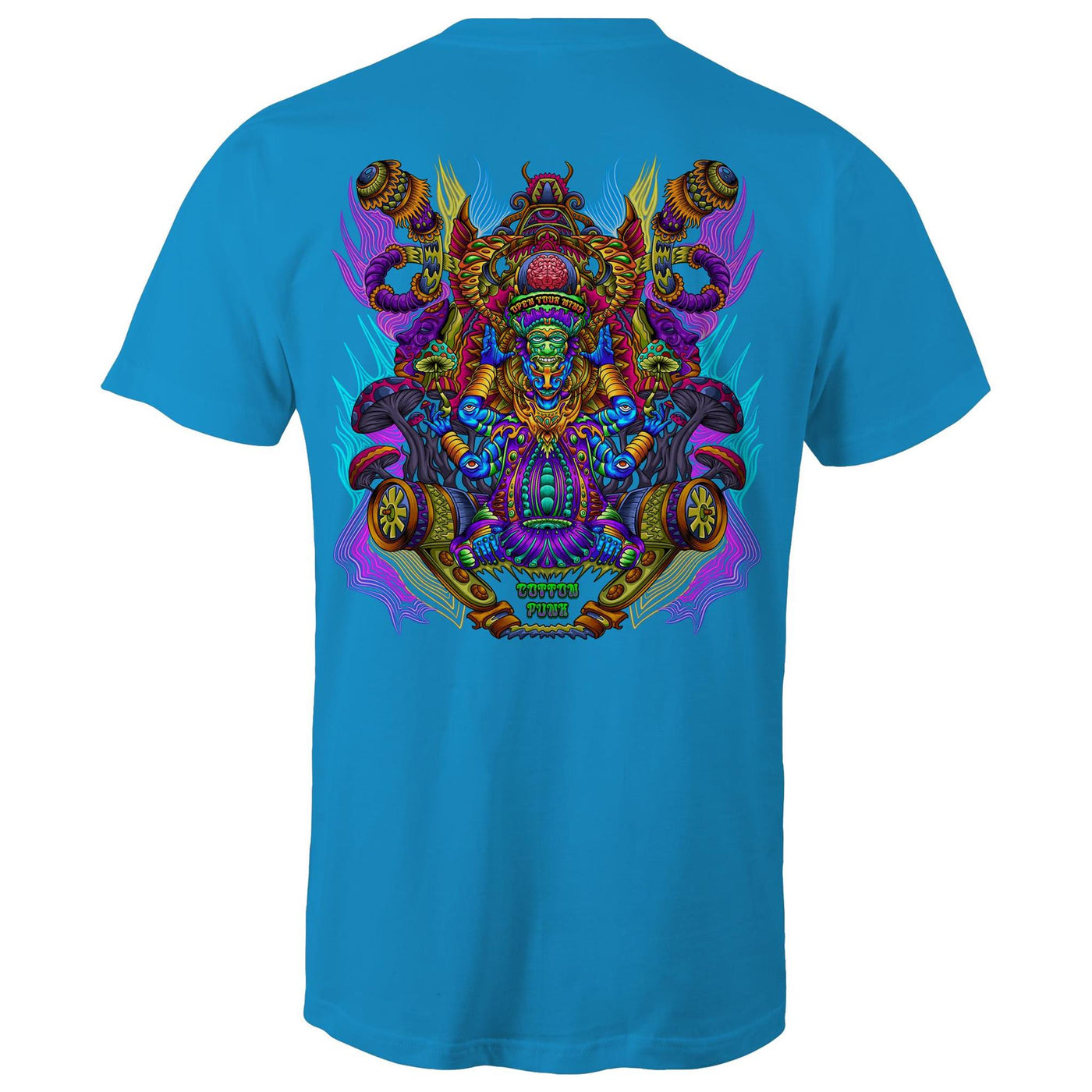 MAGIC SHROOM GOD  - Mens T-Shirt - BACK PRINT