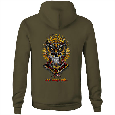 PRAY TO YOUR GODS - Mens Pocket Hoodie - BACK PRINT