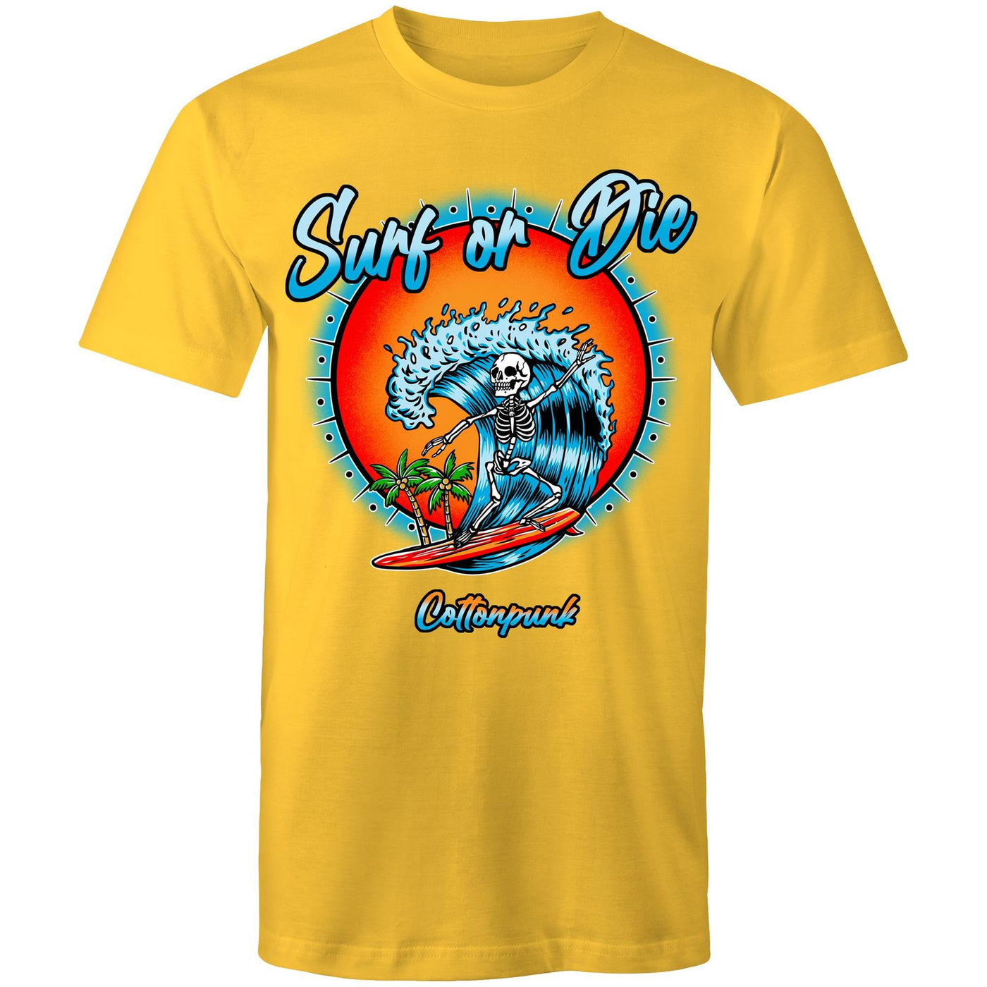 DYING FOR A SURF - Mens T-Shirt - FRONT PRINT