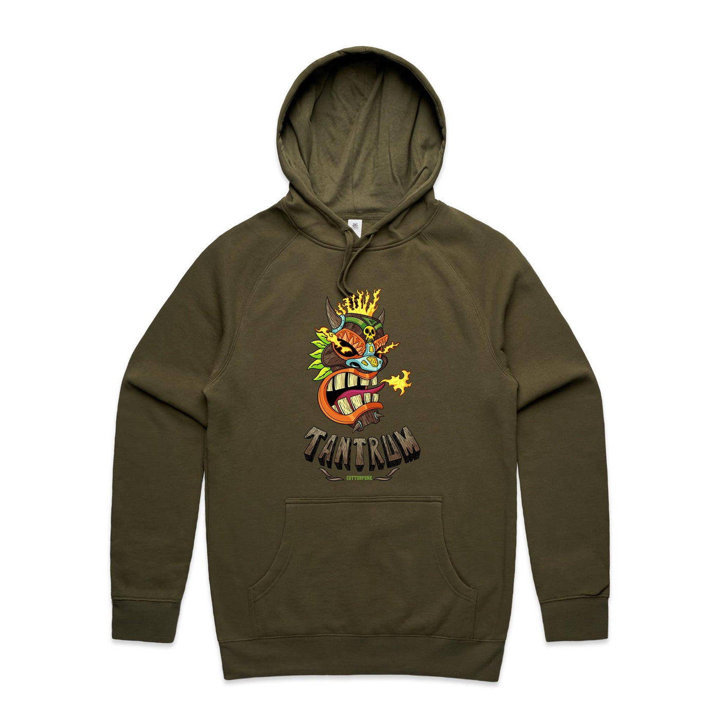 TANTRUM - Mens Pocket Hoodie - FRONT PRINT