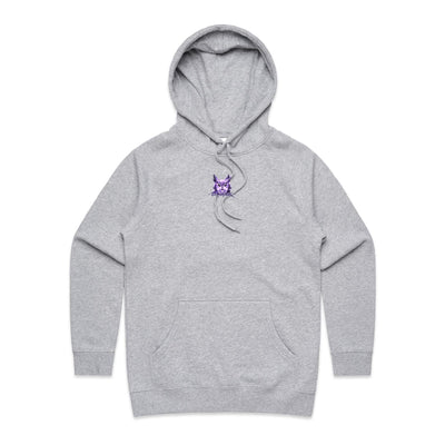 NIGHT HUNTER (W) - Womens Pocket Hoodie - BACK PRINT