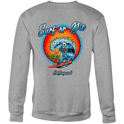 DYING FOR A SURF (W) - Womens Sweatshirt - BACK PRINT