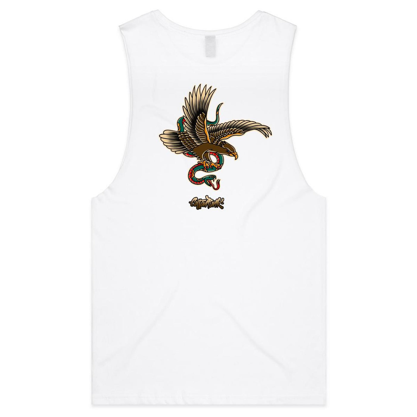 BUZZARD - Mens Sleeveless T-Shirt - BACK PRINT