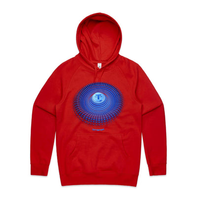 TETHER - Mens Pocket Hoodie - FRONT PRINT