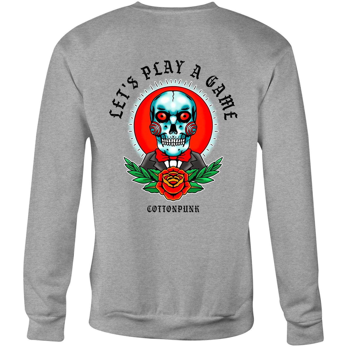 LET'S PLAY A GAME - Mens Sweatshirt - BACK PRINT