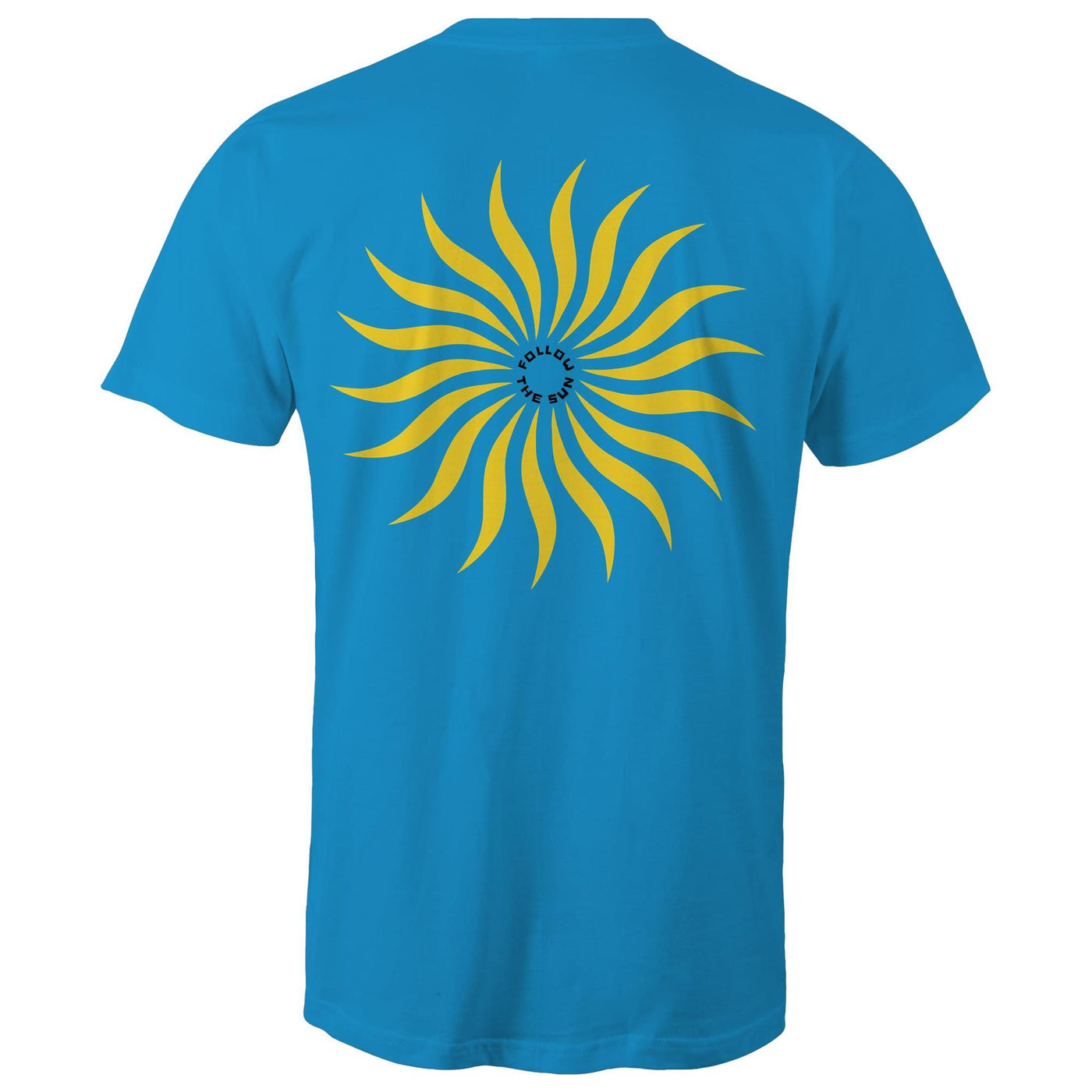 FOLLOW THE SUN II - Mens T-Shirt - BACK PRINT