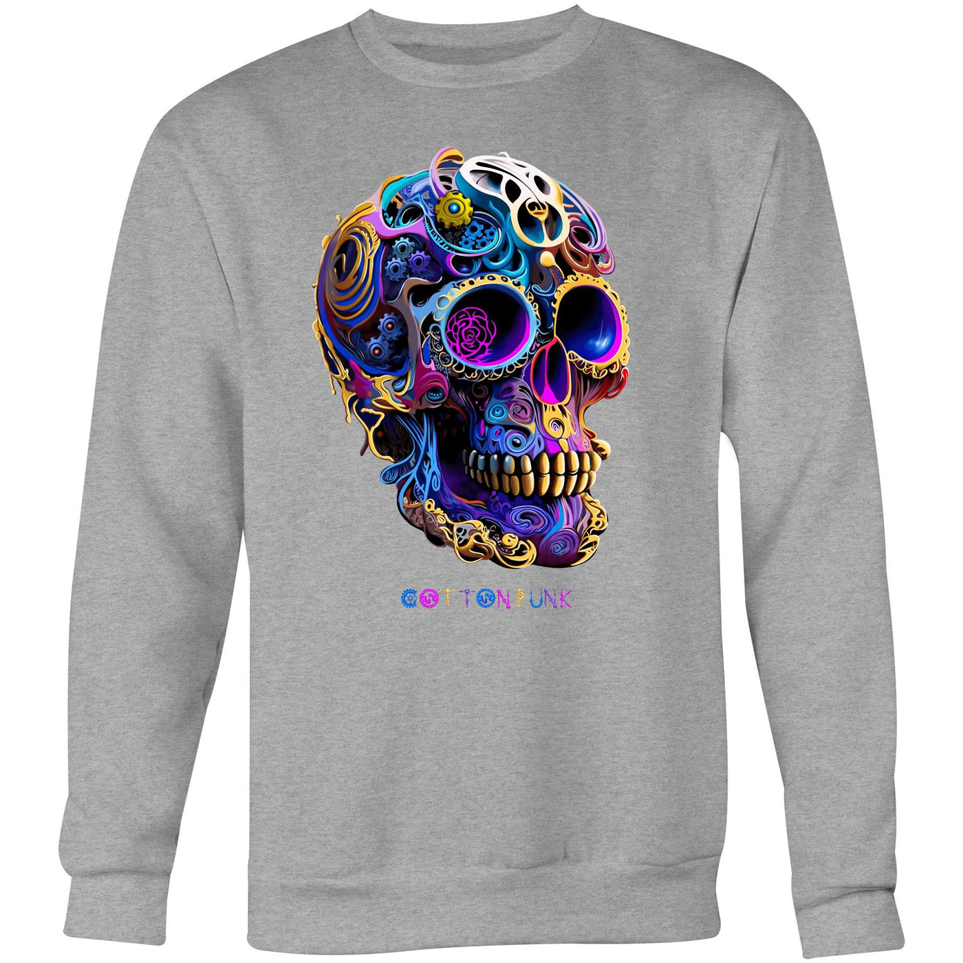 GEARS OF TIME V2 - Mens Sweatshirt - FRONT PRINT