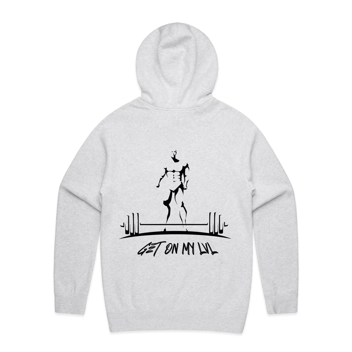 GET ON MY LVL - Mens Pocket Hoodie - BACK PRINT