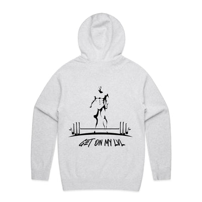 GET ON MY LVL - Mens Pocket Hoodie - BACK PRINT