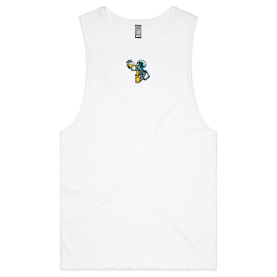 IS IT STILL HAPPY HOUR? - Mens Sleeveless T-Shirt - BACK PRINT