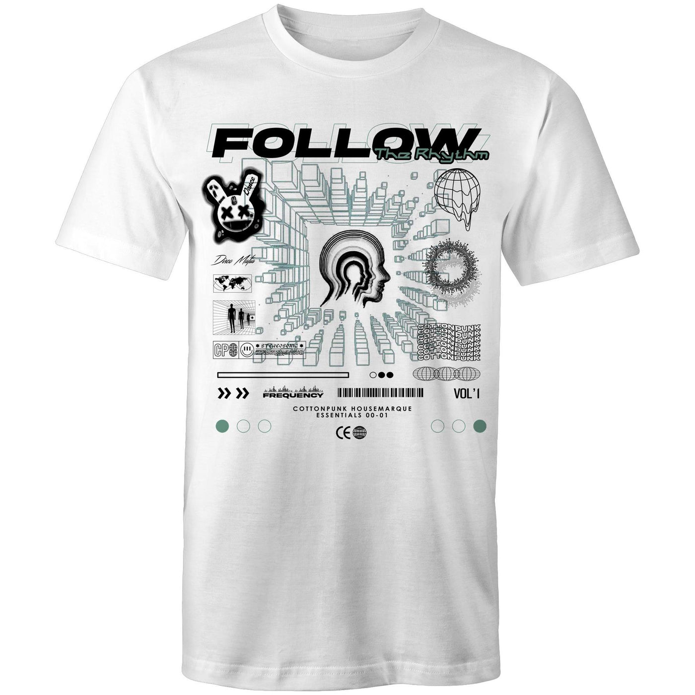 FREQUENCY - Mens T-Shirt - FRONT PRINT