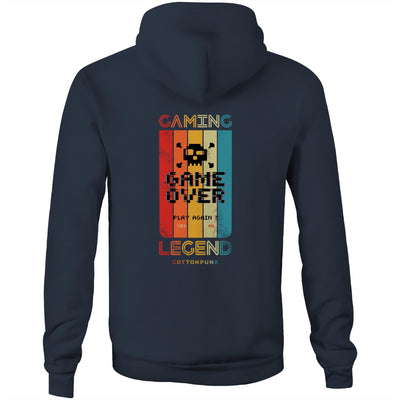 GAMING LEGEND - Mens Pocket Hoodie - BACK PRINT