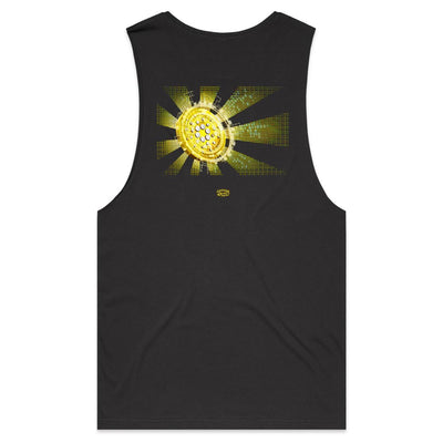 CARDANO II - Mens Sleeveless T-Shirt - BACK PRINT