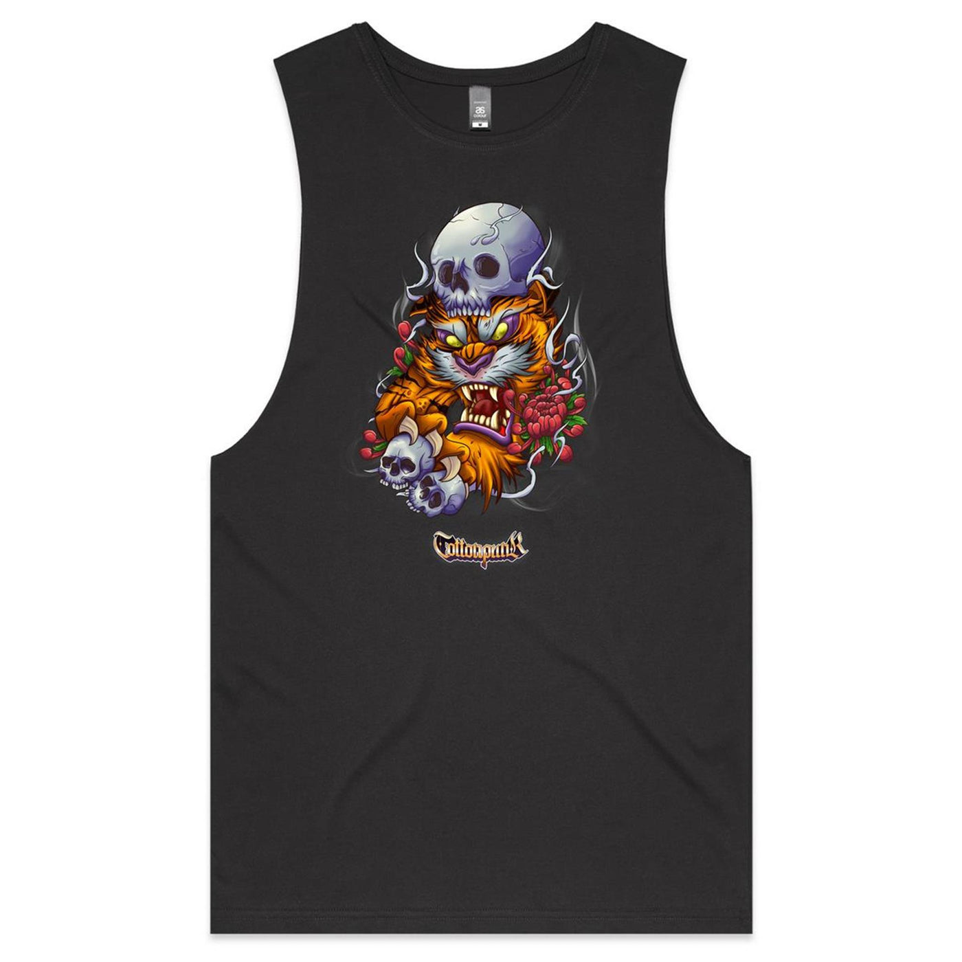 TIGER - Mens Sleeveless T-Shirt - FRONT PRINT