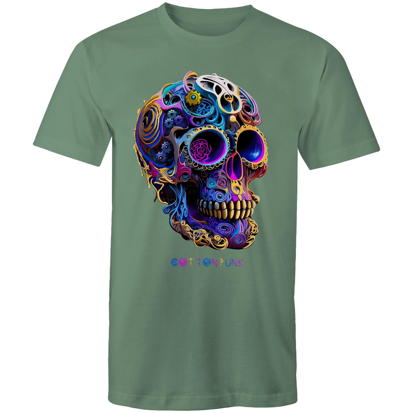 GEARS OF TIME V2 - Mens T-Shirt - FRONT PRINT