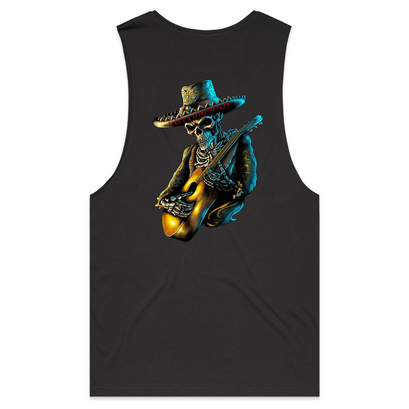 MARIACHI - Mens Sleeveless T-Shirt - BACK PRINT