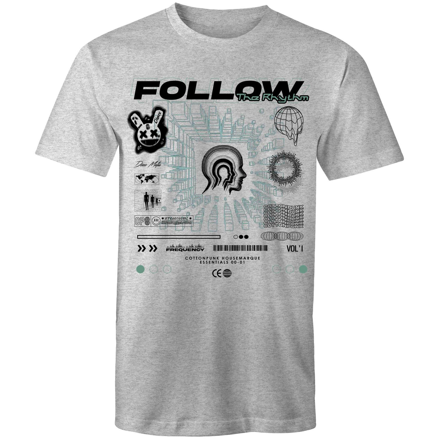 FREQUENCY - Mens T-Shirt - FRONT PRINT