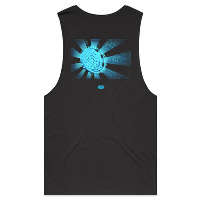 CARDANO - Mens Sleeveless T-Shirt - BACK PRINT