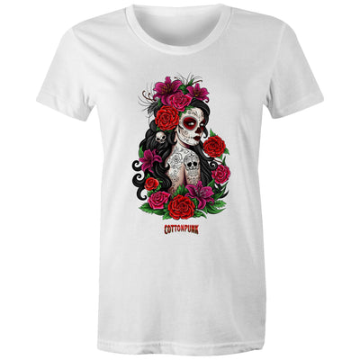 EL AMOR NUNCA MUERE - Womens T-Shirt - FRONT PRINT