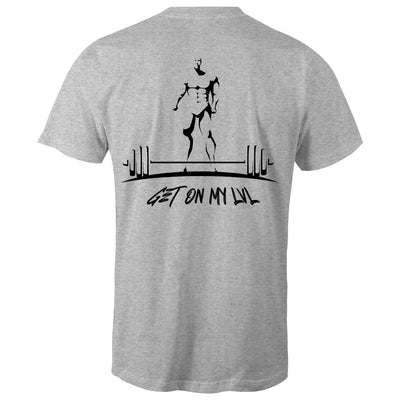 GET ON MY LVL - Mens T-Shirt - BACK PRINT