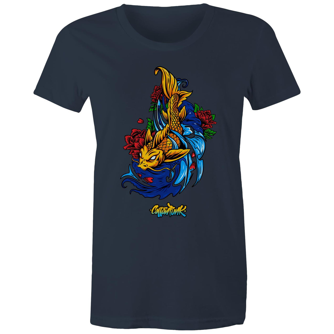 KOI (W) - Womens T-Shirt - FRONT PRINT