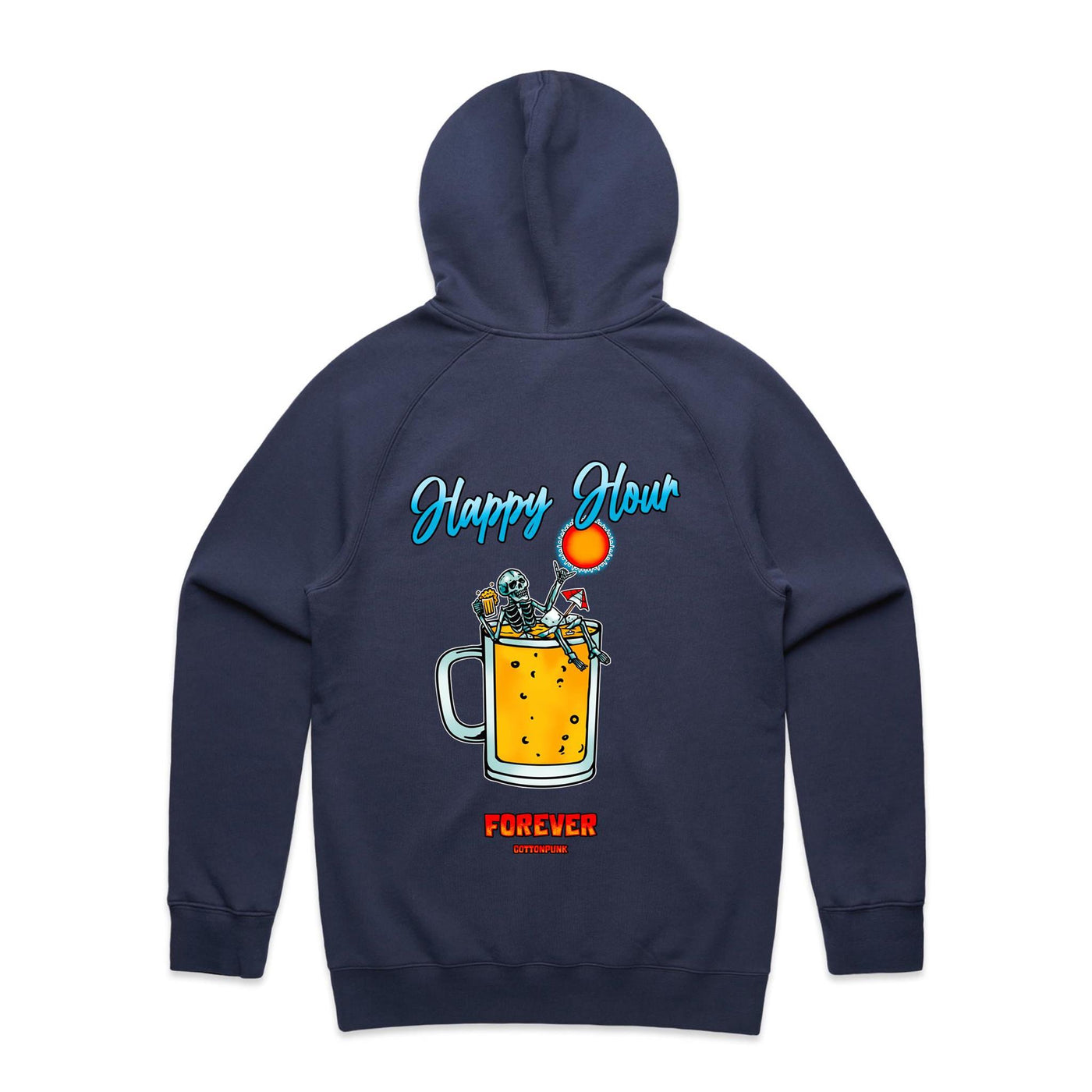 IS IT STILL HAPPY HOUR? - Mens Pocket Hoodie - BACK PRINT