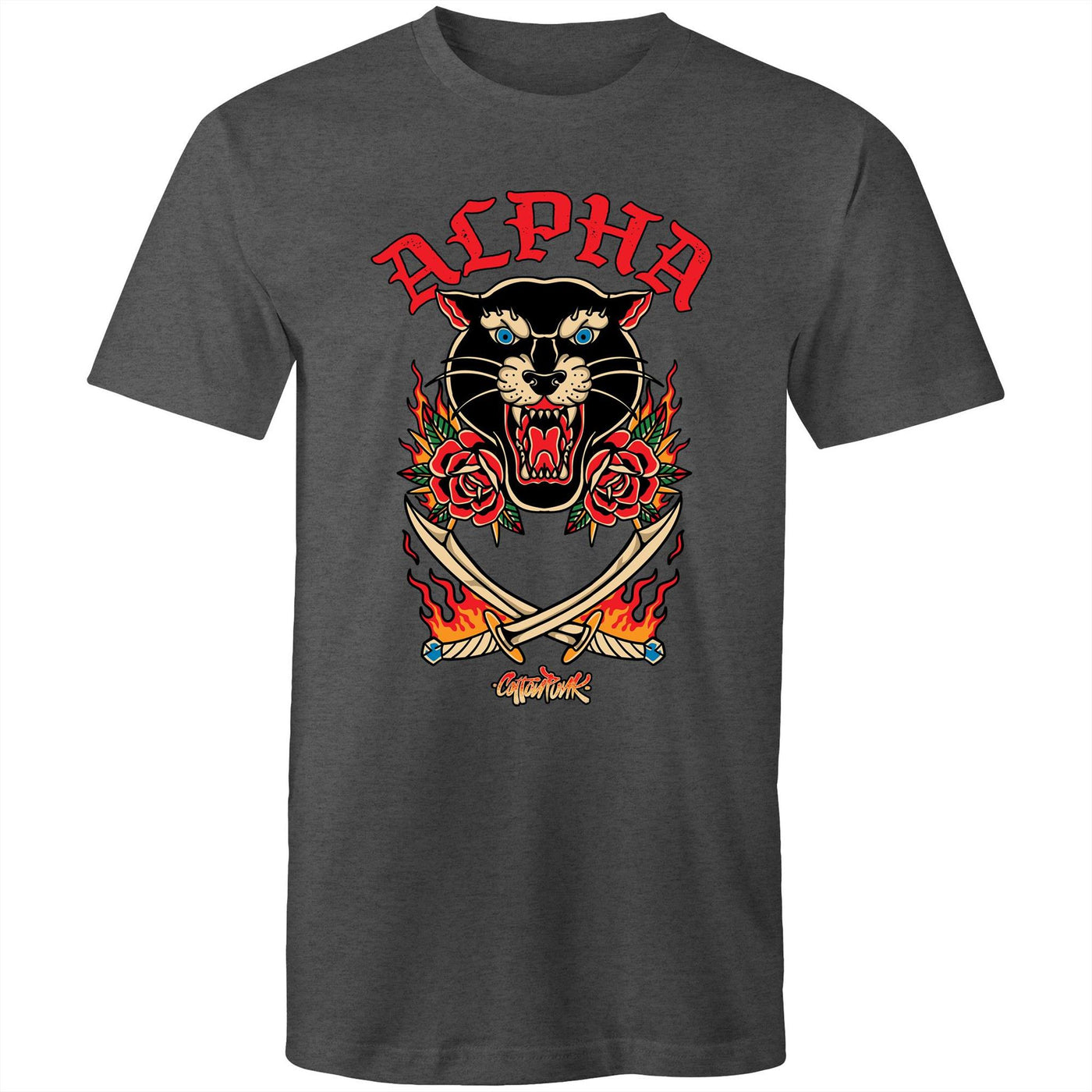 ALPHA - Mens T-Shirt - FRONT PRINT