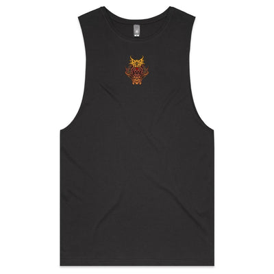 ALMOST HUMAN II - Mens Sleeveless T-Shirt - BACK PRINT