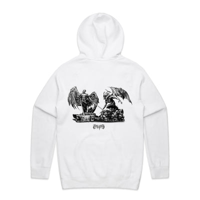 ANGELS & DEMONS - Mens Pocket Hoodie - BACK PRINT