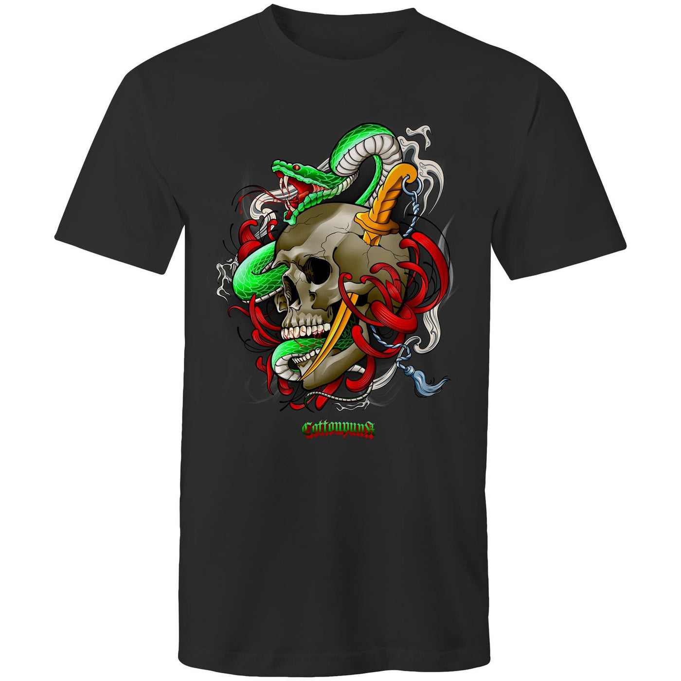 SNAKE - Mens T-Shirt - FRONT PRINT