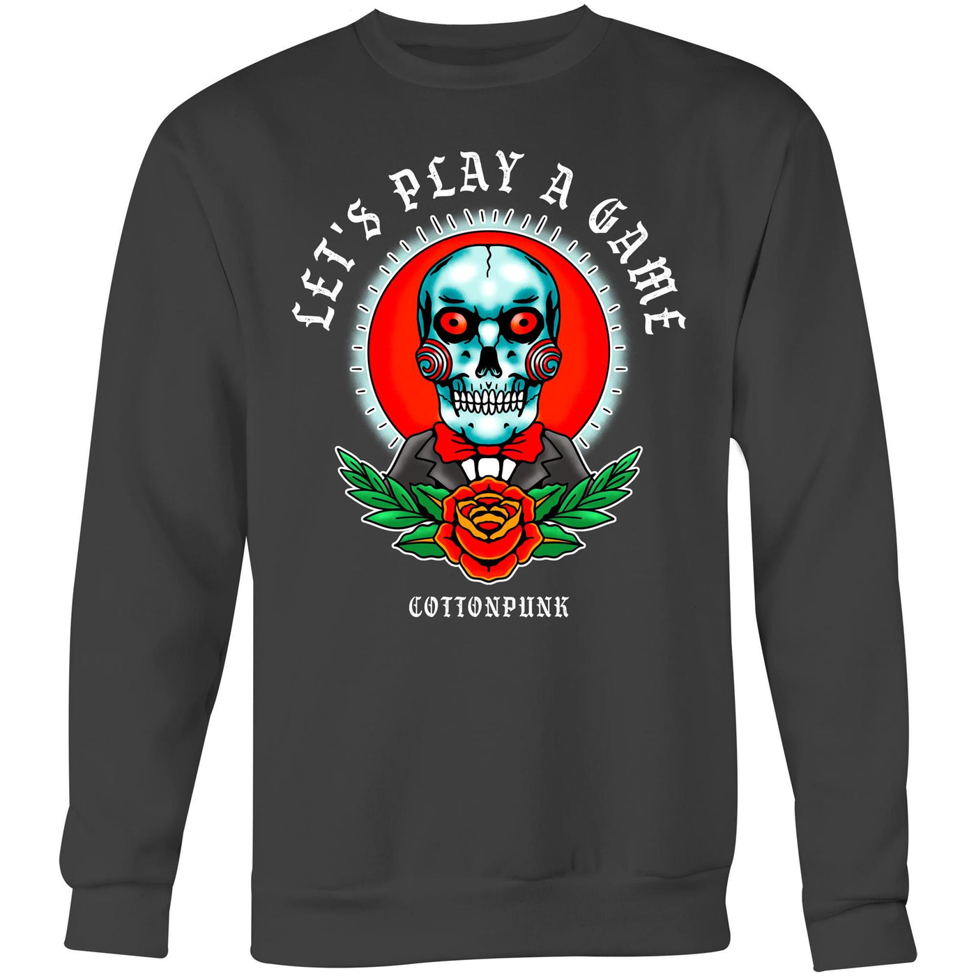 LET'S PLAY A GAME - Mens Sweatshirt - FRONT PRINT