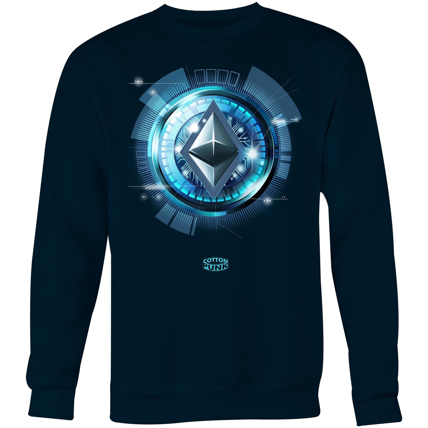 ETHEREUM - Mens Sweatshirt - FRONT PRINT