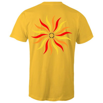 FOLLOW THE SUN - Mens T-Shirt - BACK PRINT