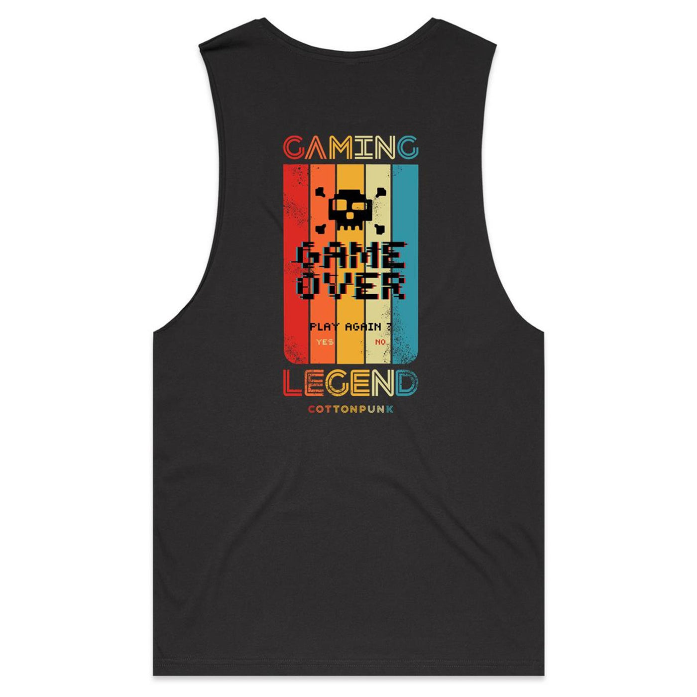 GAMING LEGEND - Mens Sleeveless T-Shirt - BACK PRINT