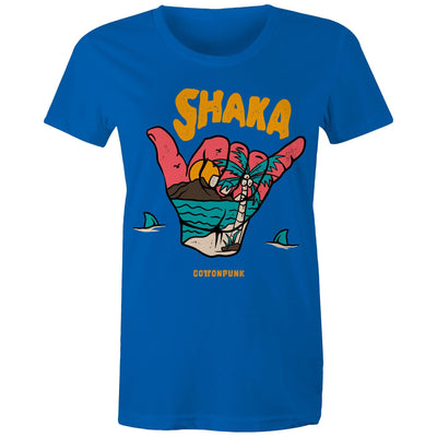 SHAKA (W) - Womens T-Shirt - FRONT PRINT