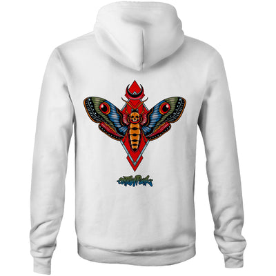 MOTH - Mens Pocket Hoodie - BACK PRINT