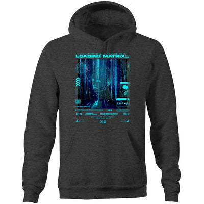 LOADING MATRIX - Mens Pocket Hoodie - FRONT PRINT