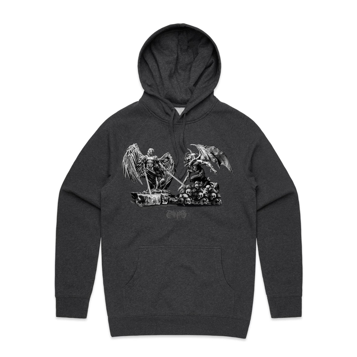 ANGELS & DEMONS - Mens Pocket Hoodie - FRONT PRINT