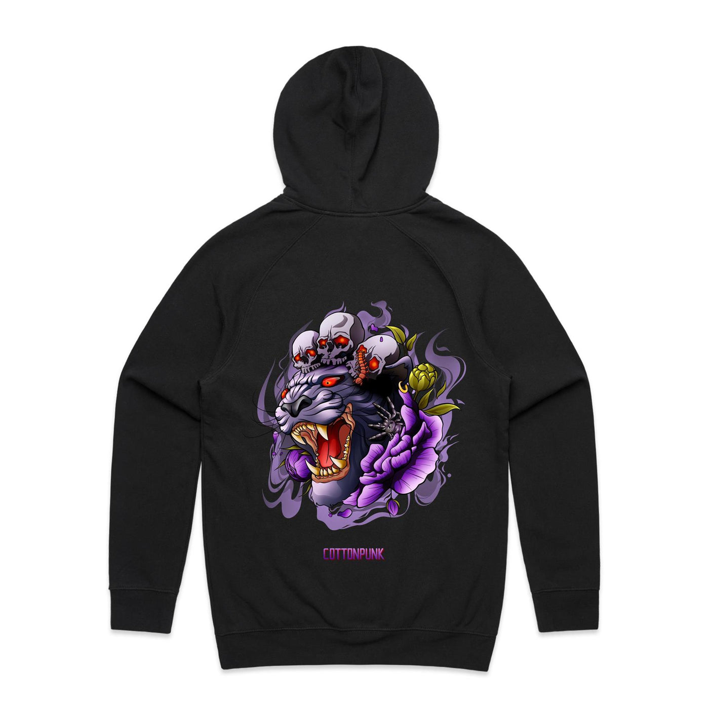 PANTHER - Mens Pocket Hoodie - BACK PRINT