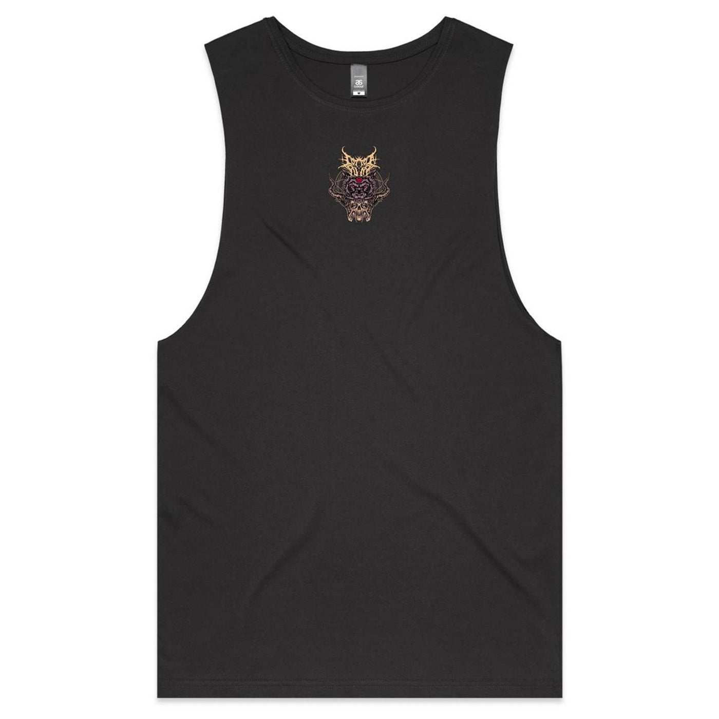 ALMOST HUMAN - Mens Sleeveless T-Shirt - BACK PRINT