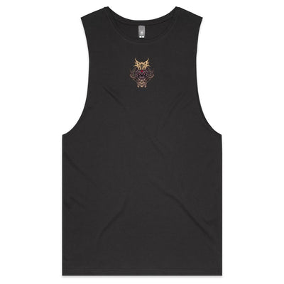 ALMOST HUMAN - Mens Sleeveless T-Shirt - BACK PRINT